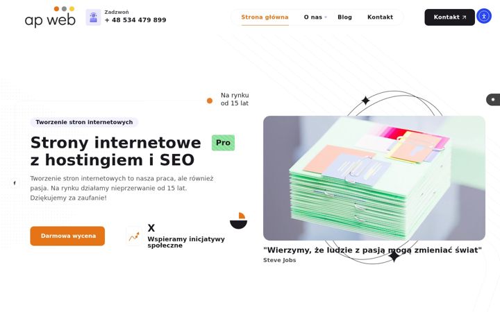 Screenshot ta' apweb.pl