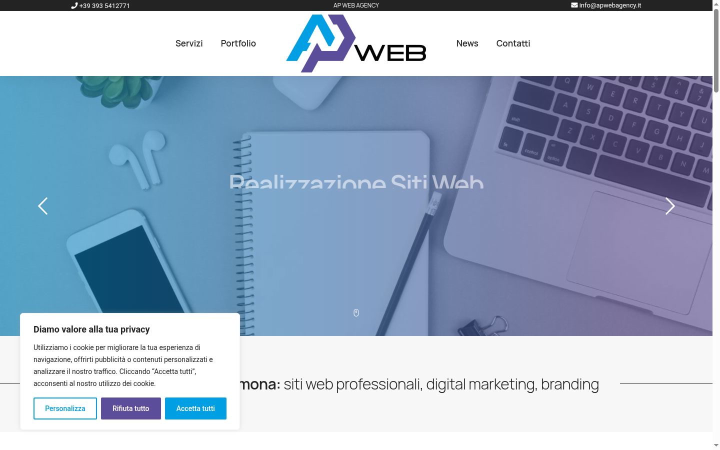 Screenshot tal-banner tal-kunsens muri qabel kwalunkwe interazzjoni