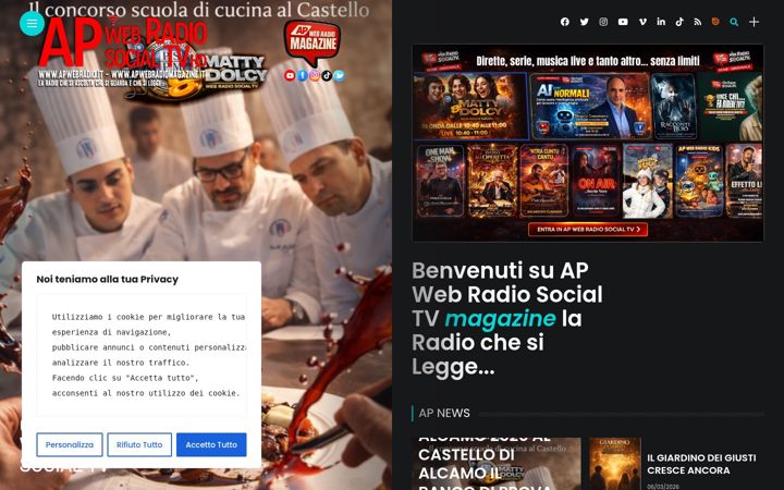 Screenshot of apwebradiomagazine.it