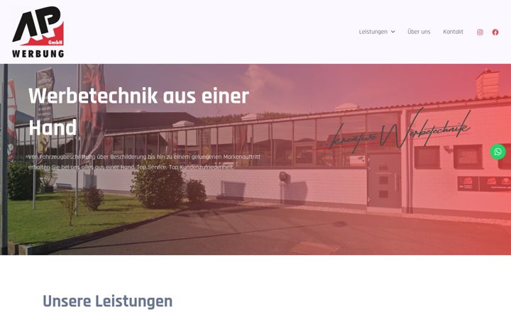Screenshot of apwerbung.de
