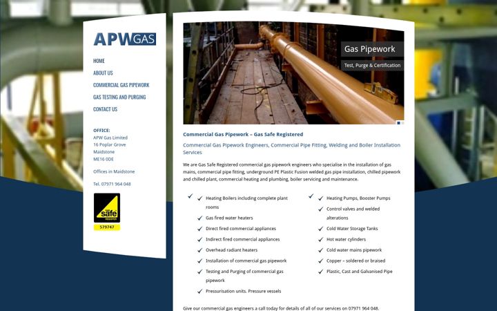 Screenshot of apwgas.co.uk