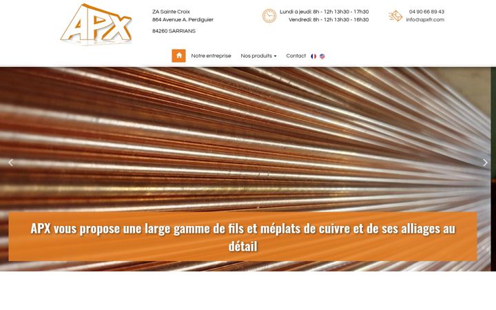 Screenshot of apxfr.com