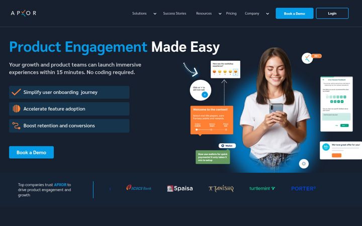 Screenshot van apxor.com