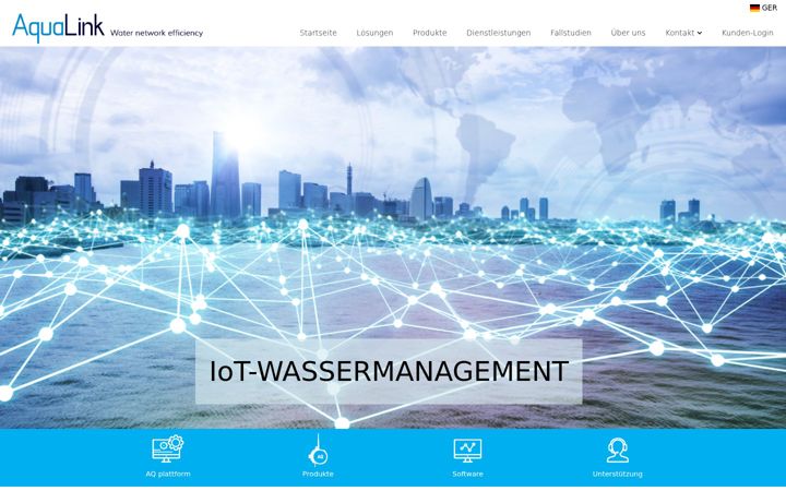 Screenshot of aq-link.de