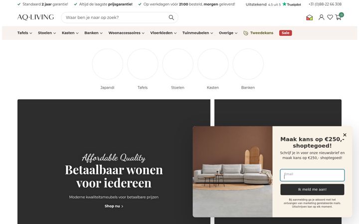 Zrzut ekranu aq-living.com