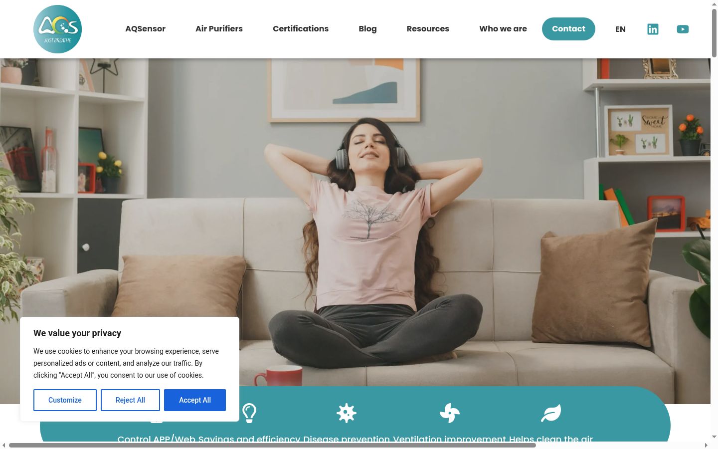 Capture d'écran de la bannière de consentement affichée avant toute interaction