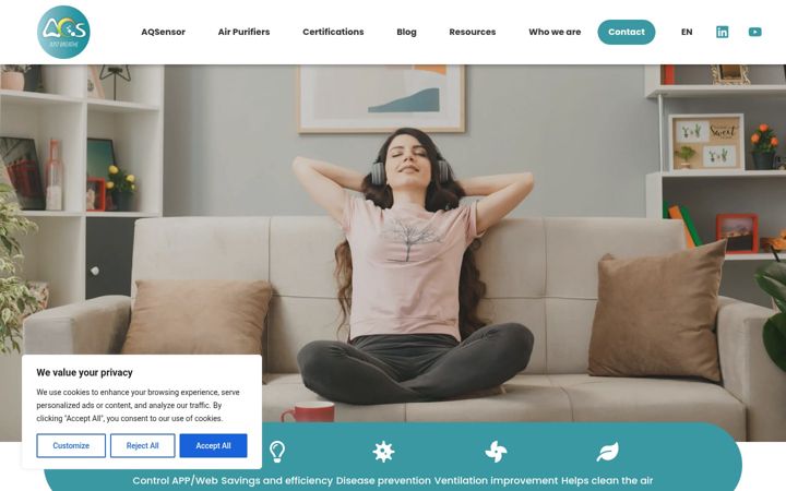 Capture d'écran de aq-safe.com