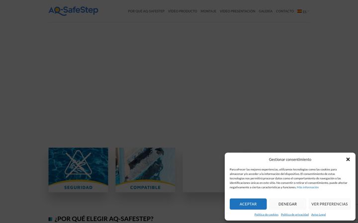 Screenshot ta' aq-safestep.es