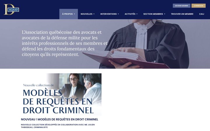 Screenshot of aqaad.com