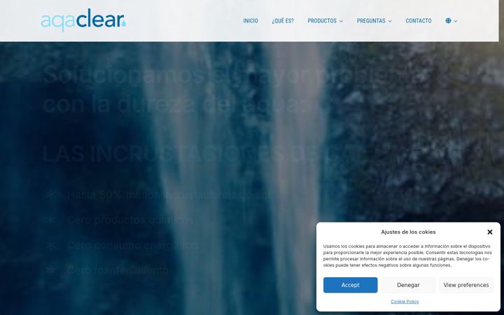 Zrzut ekranu aqaclear.com