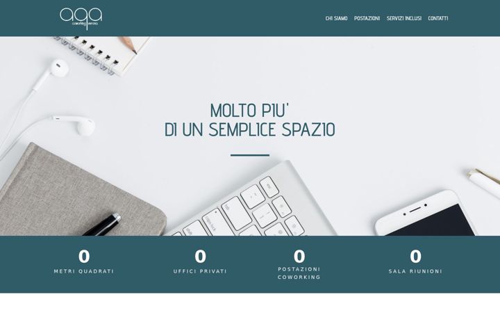 Screenshot of aqacoworking.com