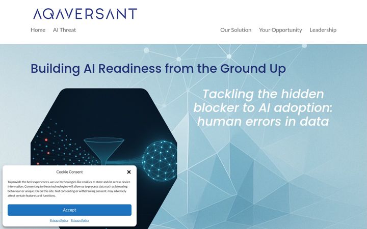 Screenshot of aqaversant.com