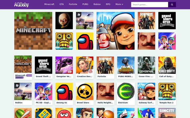 Screenshot of aqbaby.com
