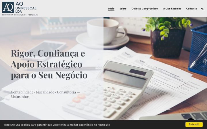 Screenshot of aqconsultadoria.com
