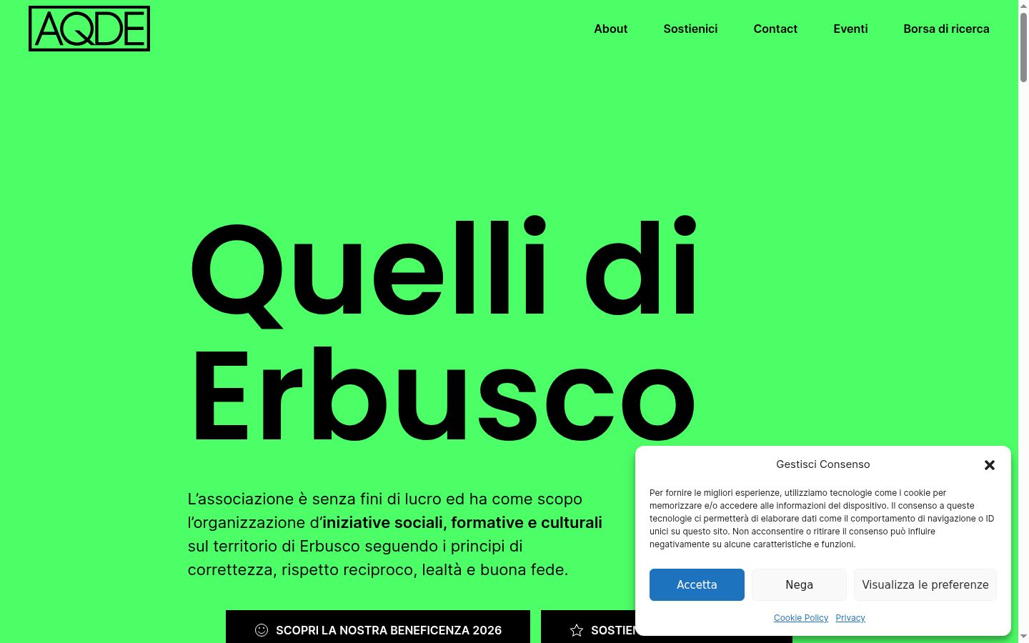 Screenshot tal-banner tal-kunsens muri qabel kwalunkwe interazzjoni