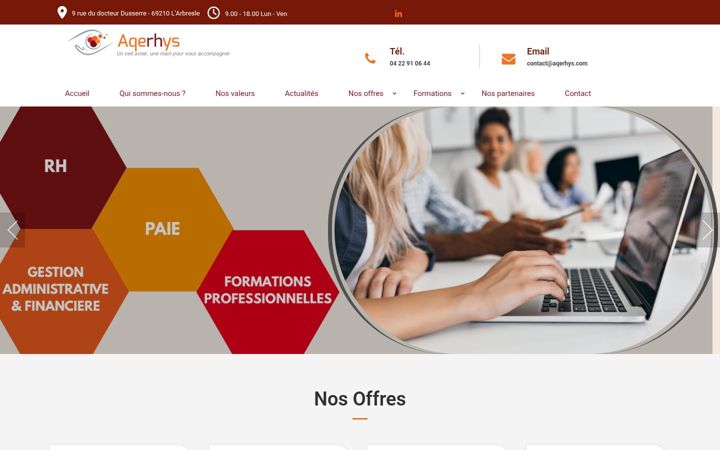 Screenshot του aqerhys.fr