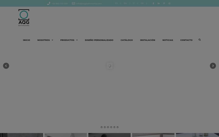 Screenshot of aqgbathrooms.com