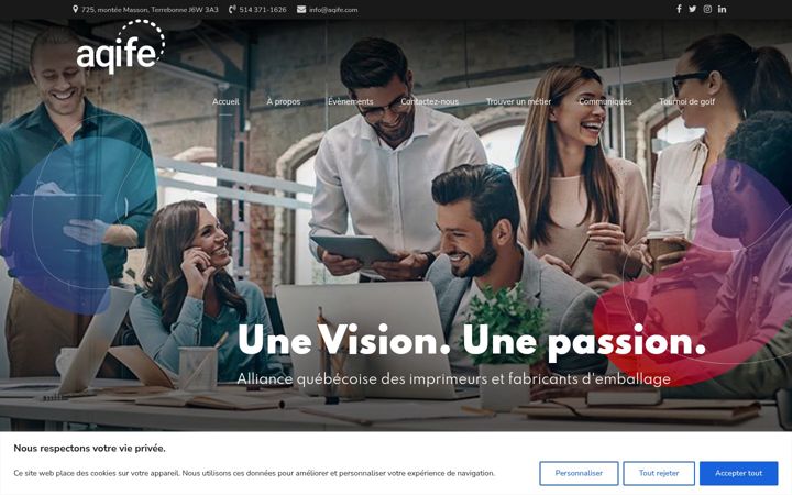 Screenshot of aqife.com
