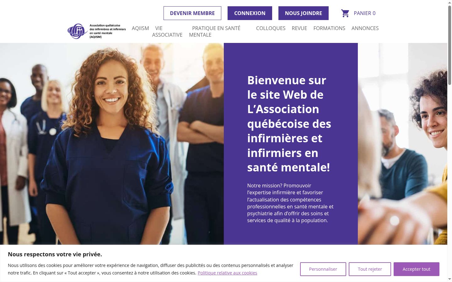 Screenshot tal-banner tal-kunsens muri qabel kwalunkwe interazzjoni