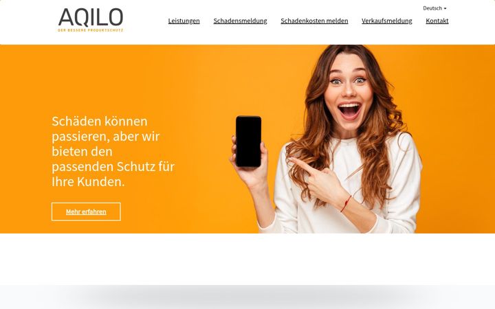 Screenshot of aqilo.com