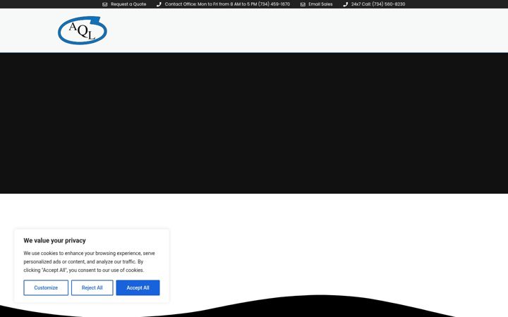 Screenshot of aql-inc.com