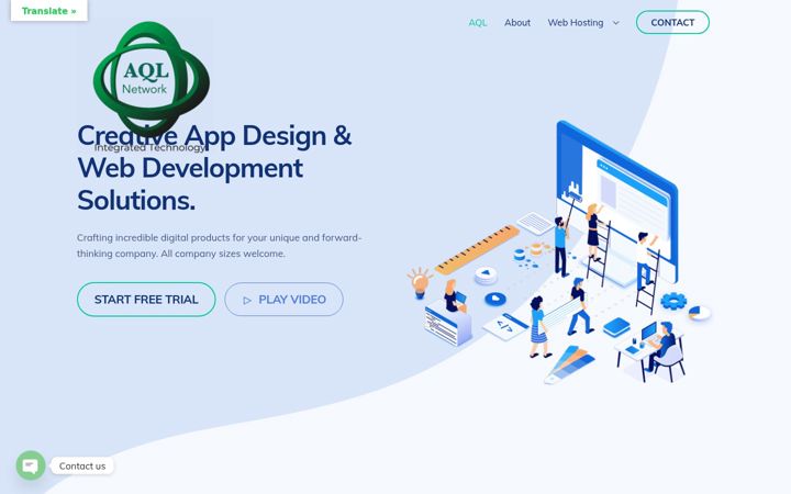 Screenshot of aqlnetwork.com