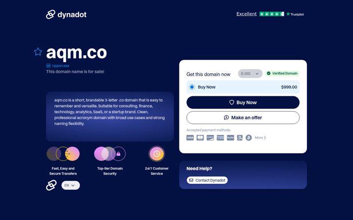 Screenshot of aqm.co