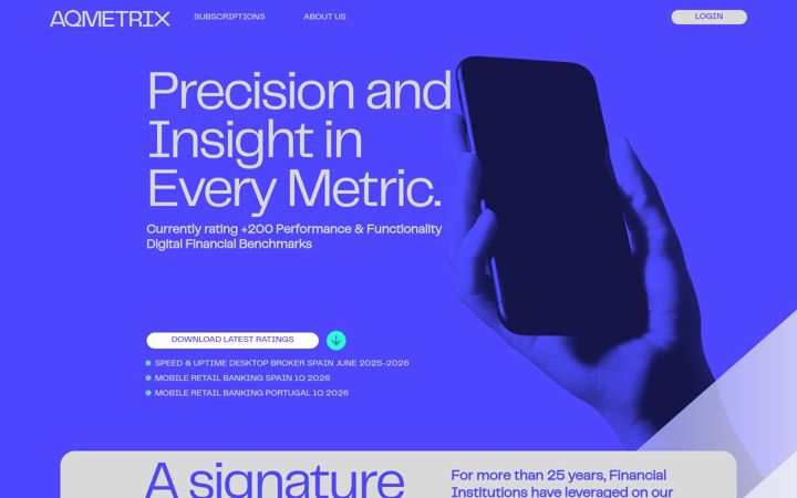 Screenshot of aqmetrix.com