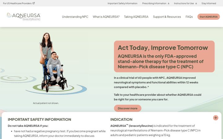 Screenshot of aqneursa.com