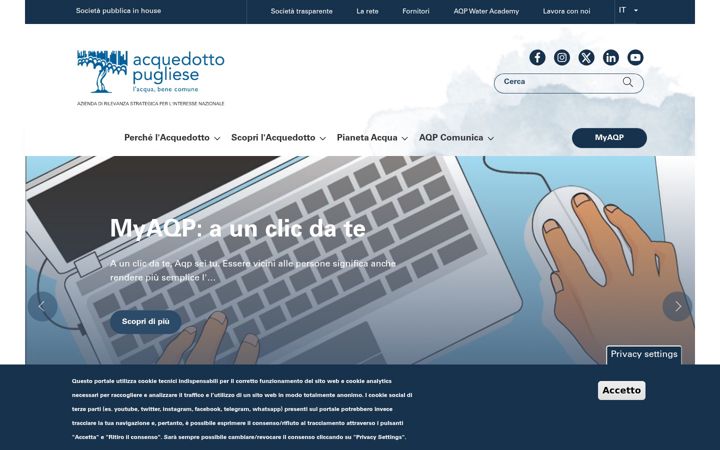 Screenshot of aqp.it