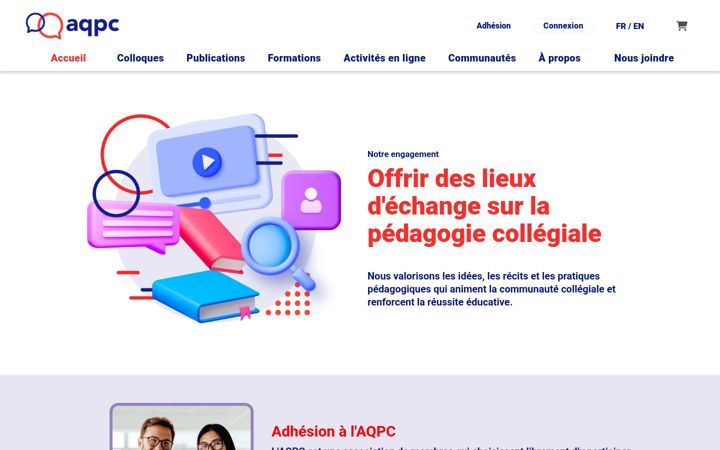 Screenshot of aqpc.qc.ca