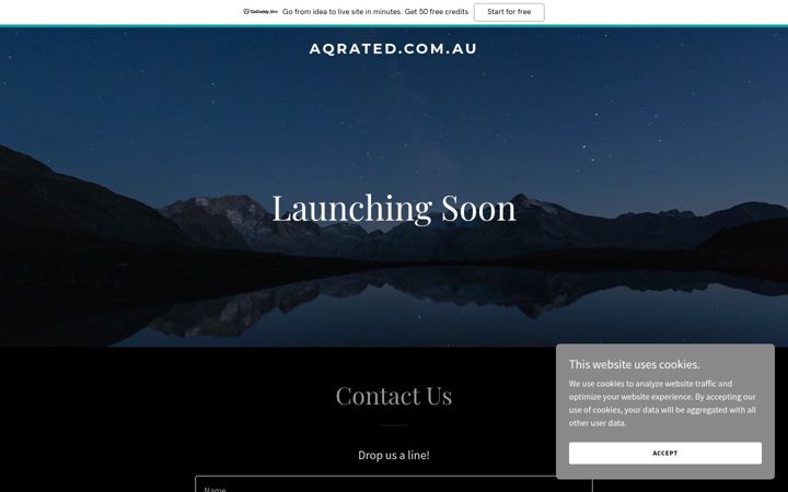 Screenshot of aqrated.com.au