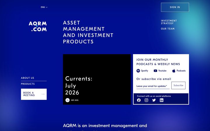 Screenshot of aqrm.com
