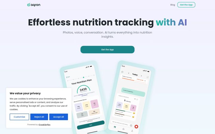 Screenshot of aqron.app