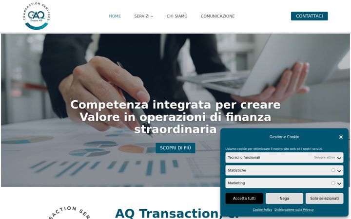 Screenshot of aqtransaction.net
