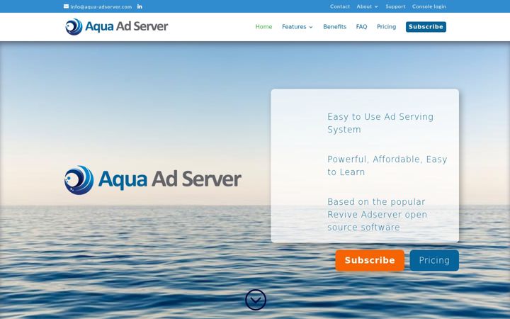 Screenshot of aqua-adserver.com