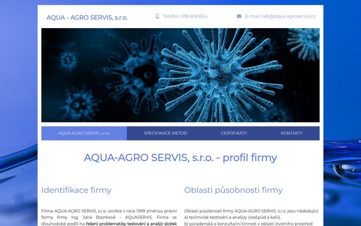 Screenshot of aqua-agroservis.cz