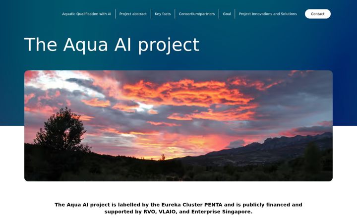 Screenshot of aqua-ai-project.com
