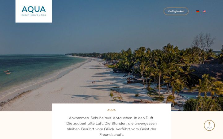 Screenshot von aqua-beach-resort.com
