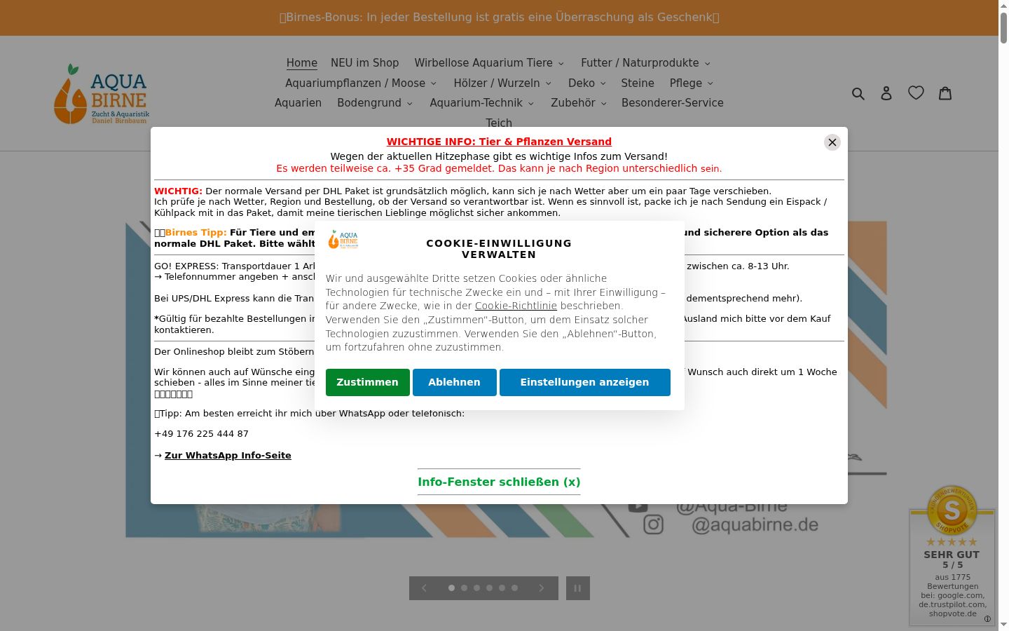 Screenshot tal-banner tal-kunsens muri qabel kwalunkwe interazzjoni