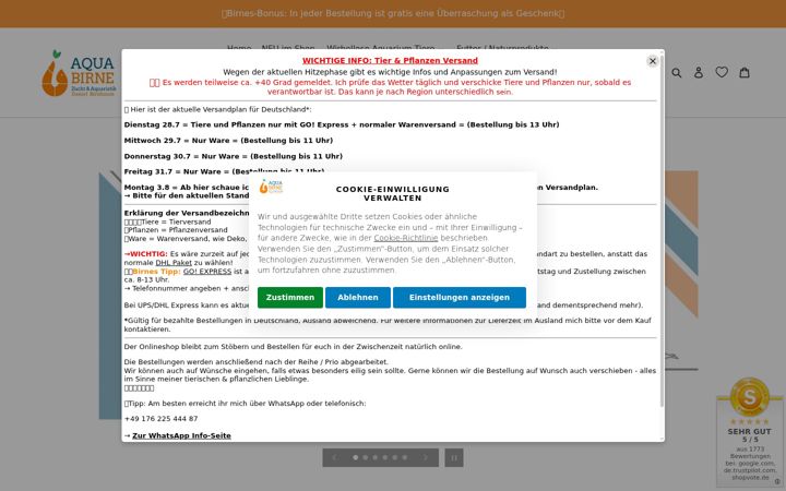 Screenshot ta' aqua-birne.de