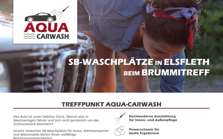 Screenshot of aqua-carwash.de