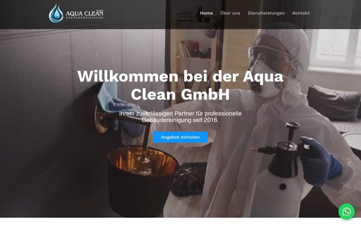 Screenshot of aqua-clean-augsburg.de
