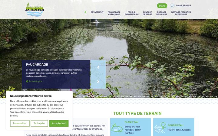 Screenshot of aqua-clean.pro