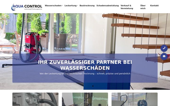 Screenshot of aqua-control.ch