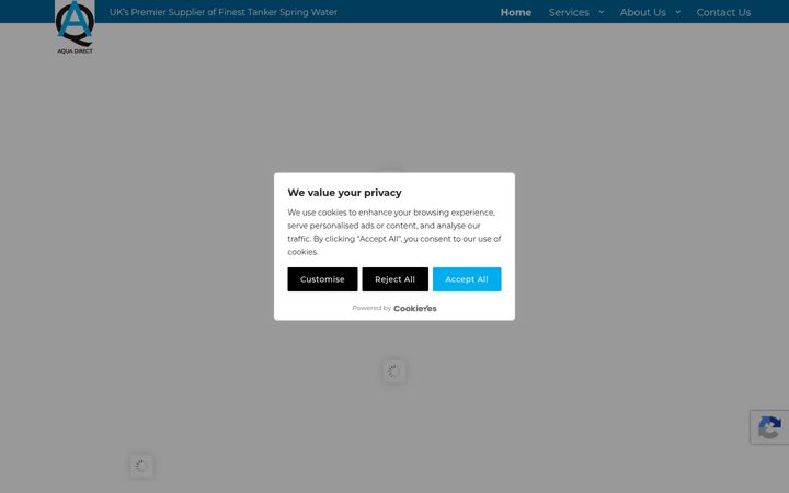 Screenshot of aqua-direct.co.uk