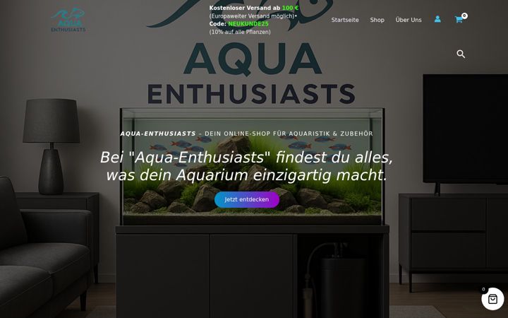 Skjermbilde av aqua-enthusiasts.de