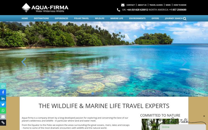 Screenshot of aqua-firma.com