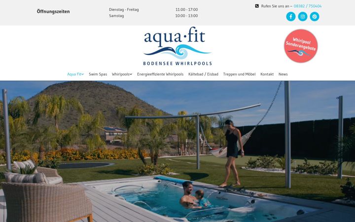 Screenshot of aqua-fit.com