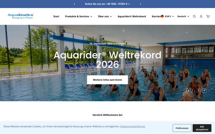 Screenshot of aqua-kinetics.de